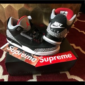 Jordan Cement 3 Black DS Size 10.5